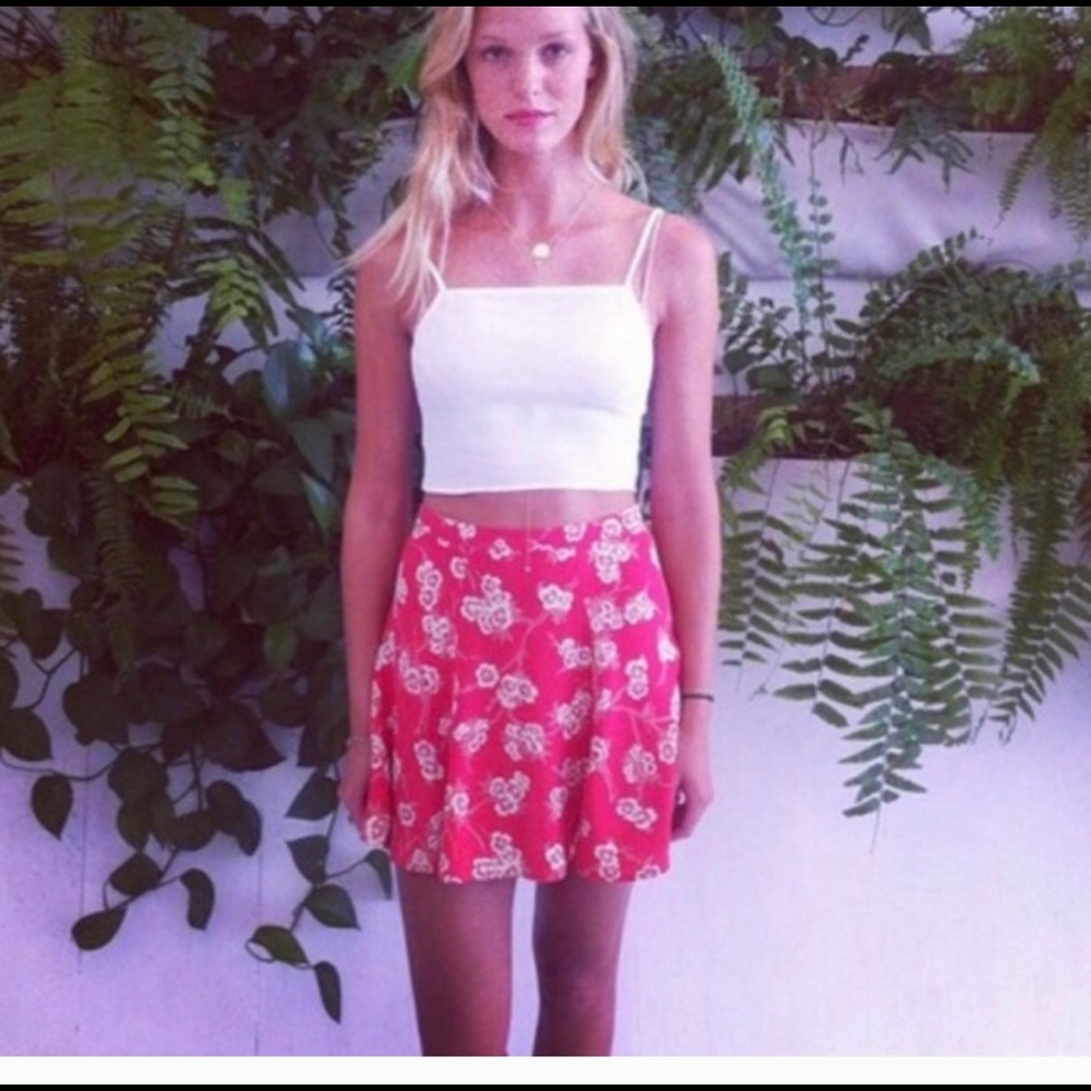 Reformation stork skirt